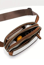Load image into Gallery viewer, White Adjustable Strap Mini PU Leather Crossbody Bag