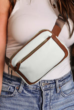 Load image into Gallery viewer, White Adjustable Strap Mini PU Leather Crossbody Bag