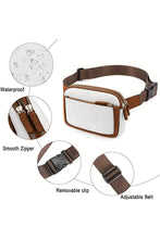 Load image into Gallery viewer, White Adjustable Strap Mini PU Leather Crossbody Bag