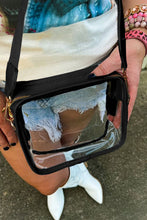 Load image into Gallery viewer, White Clear PVC Leather Strap Crossbody Bag