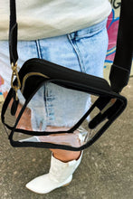 Load image into Gallery viewer, White Clear PVC Leather Strap Crossbody Bag