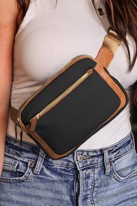 White Adjustable Strap Mini PU Leather Crossbody Bag