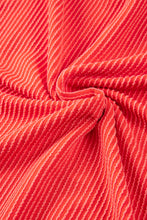 Load image into Gallery viewer, Orange Ribbed Textured Knit Loose Fit Tee and Shorts Set