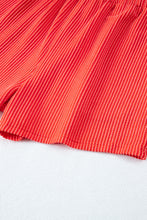 Load image into Gallery viewer, Orange Ribbed Textured Knit Loose Fit Tee and Shorts Set