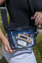 Load image into Gallery viewer, White Clear PVC Leather Strap Crossbody Bag