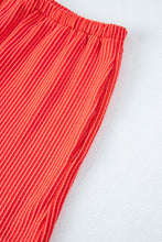 Load image into Gallery viewer, Orange Ribbed Textured Knit Loose Fit Tee and Shorts Set