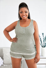 Load image into Gallery viewer, Scoop Neck Cami Shorts Plus Size PJ Set