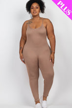 Load image into Gallery viewer, Plus Size Solid Bodycon Cami Jumpsuit