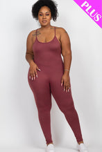 Load image into Gallery viewer, Plus Size Solid Bodycon Cami Jumpsuit