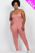Load image into Gallery viewer, Plus Size Solid Bodycon Cami Jumpsuit