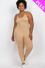 Load image into Gallery viewer, Plus Size Solid Bodycon Cami Jumpsuit