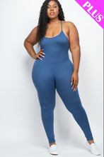 Load image into Gallery viewer, Plus Size Solid Bodycon Cami Jumpsuit