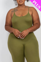 Load image into Gallery viewer, Plus Size Solid Bodycon Cami Jumpsuit