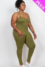 Load image into Gallery viewer, Plus Size Solid Bodycon Cami Jumpsuit