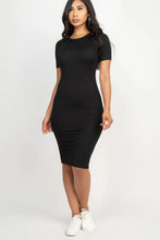 Load image into Gallery viewer, Ribbed Bodycon Midi Dress