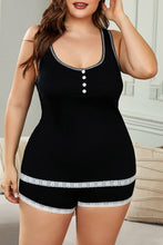 Load image into Gallery viewer, Scoop Neck Cami Shorts Plus Size PJ Set