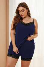 Load image into Gallery viewer, Plus Size Pajamas Set with Lace Trim